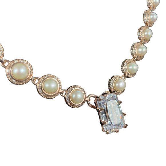 Eddie Borgo Freshwater Pearl Necklace & Bracelet 2pc Set Rose Gold - Picture 5 of 16